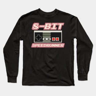 8-Bit Speedrunner Long Sleeve T-Shirt
